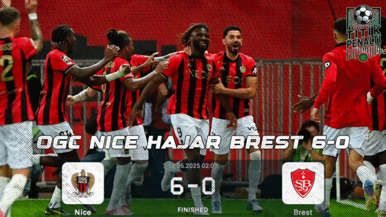 OGC Nice Hajar Brest 6-0 dan Amankan Tiket Liga Champions 6 Bintang Ini Paling Bersinar