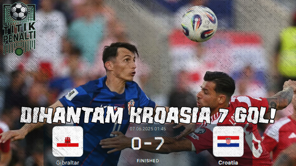 Dihantam Kroasia 7 Gol Gibraltar Kian Terpuruk di Dasar Klasemen