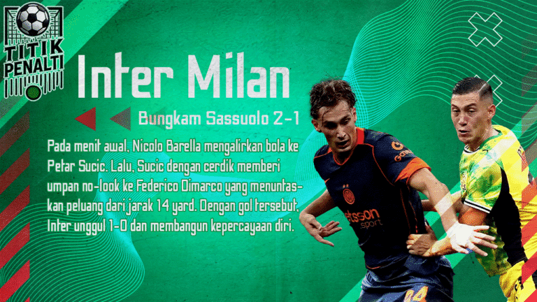 Inter Milan Akhirnya Bangkit, Bungkam Sassuolo 2-1