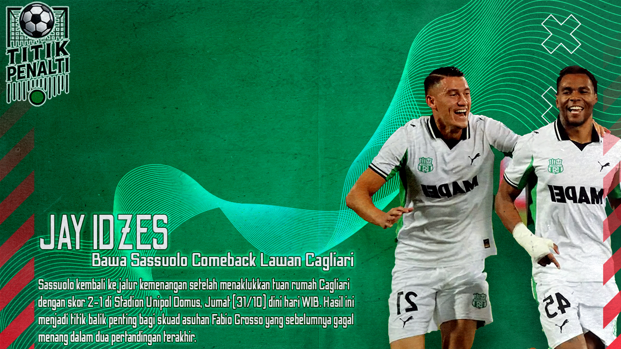 Jay Idzes Aktifkan Mode Defender, Bawa Sassuolo Comeback Lawan Cagliari