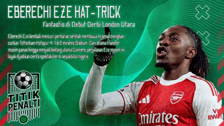 Eberechi Eze Bikin Spurs Menangis Hat-Trick Fantastis di Debut Derbi London Utara