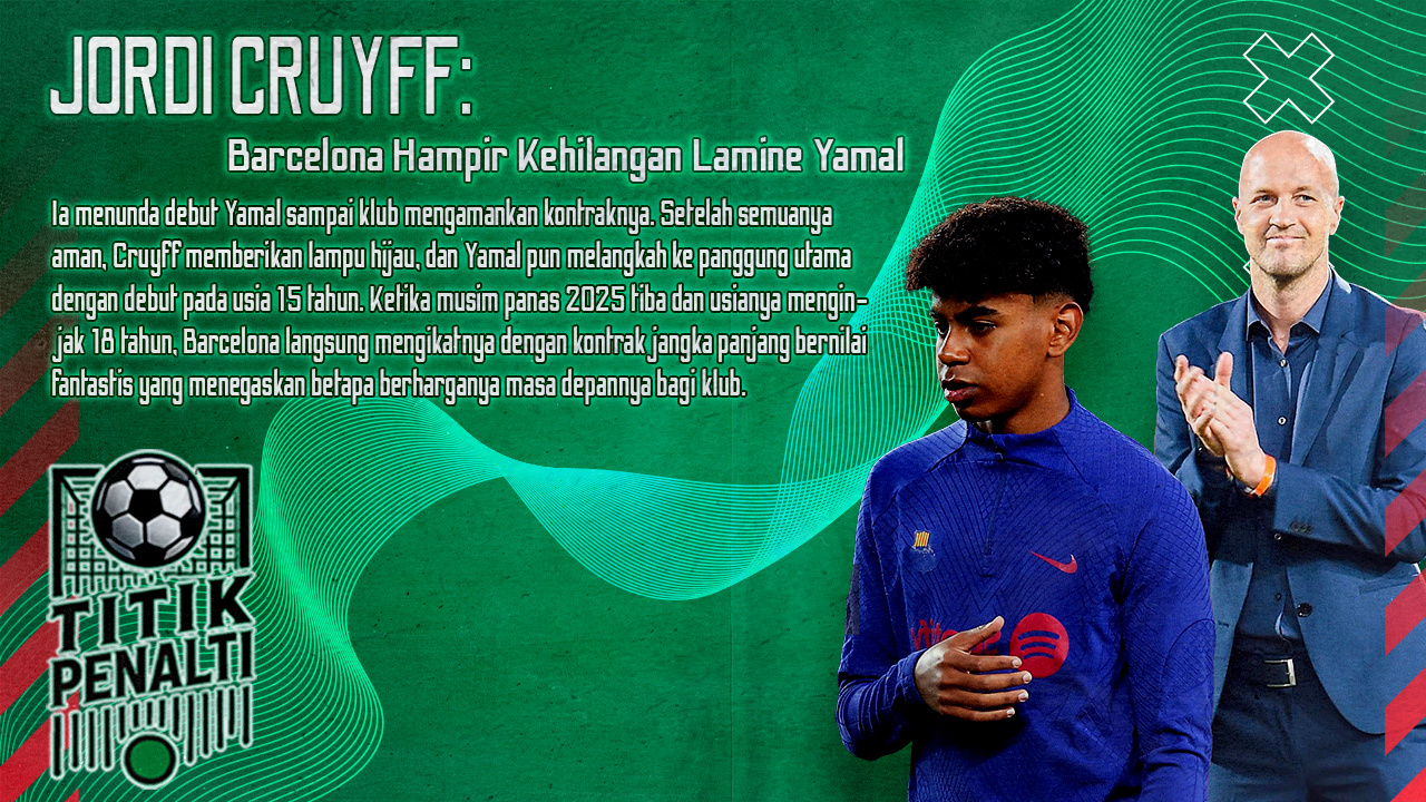 Jordi Cruyff Bongkar Rahasia Barcelona Hampir Kehilangan Lamine Yamal Sebelum Jadi Pewaris Takhta Messi