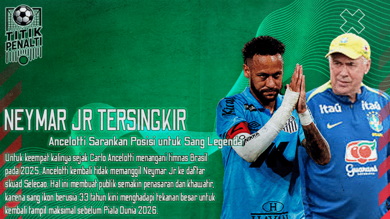Neymar Jr Kembali Tersingkir dari Brasil! Ancelotti Punya Saran Posisi Baru untuk Sang Legenda