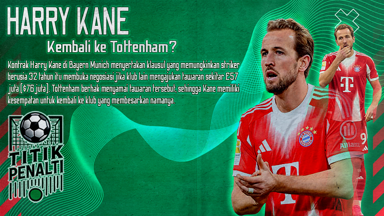 Harry Kane Siap Pindah Lagi Misteri Transfer 2026 Menggantung di Bayern Munich